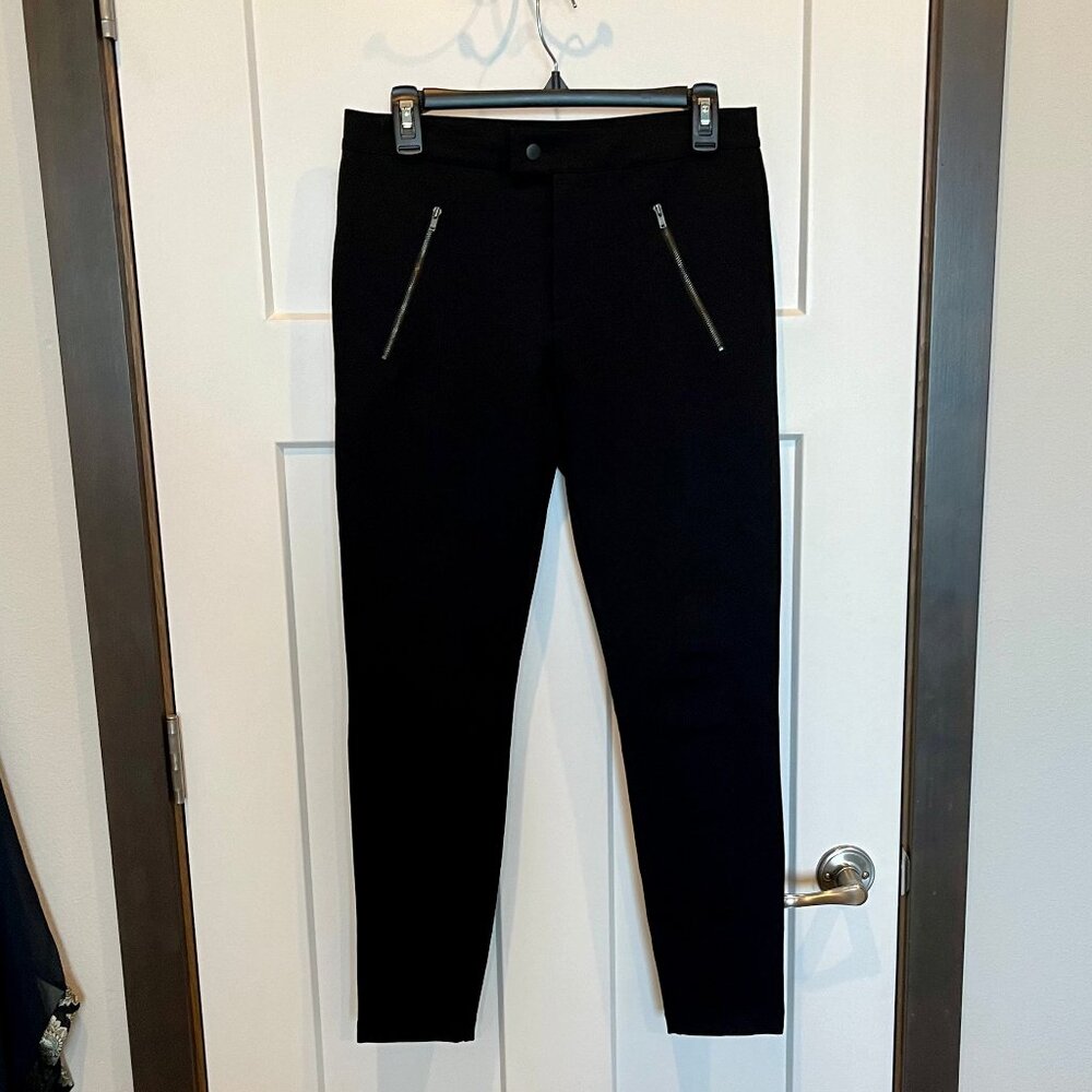 J Crew, Zip Pocket Slim Leg Pants, Black,  size 6R